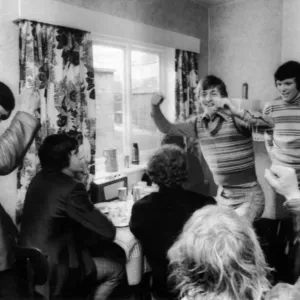 Leeds United Players Celebrate FA Cup Draw Print 1973