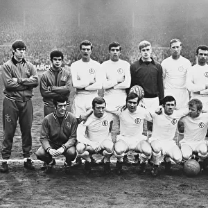 The Leeds United team pool of players who won the League Championship in season 1968 / 69