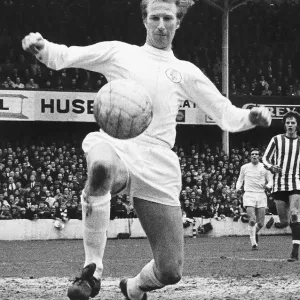 Leeds Uniteds Jack Charlton in action against Southampton during their league match
