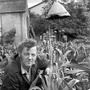 Black and white Print of a Leek Grower on Night Watch
