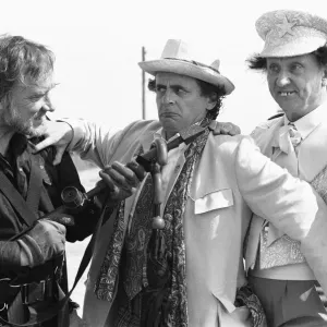 Left to Right Actor Don Henderson as Gavrok, Sylvester McCoy as Doctor Who Left to Right Actor Don Henderson as Gavrok, Sylvester McCoy as Doctor Who