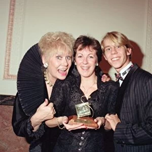 Left to right, actress Liz Dawn of Coronation Street, Carolyn Reynolds