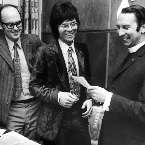 Cliff Richard at Queens Road Baptist Church Print 1971