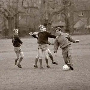 Leicester City Football Team in training for the FA Cup Final April 1969