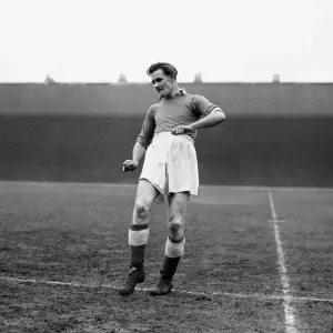 Leicester City footballer Don Revie during a training session at Filbert Street