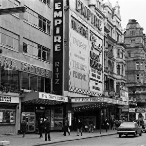 Leicester Square, Central London. Circa 1971
