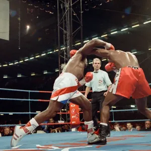 Lennox Lewis vs. Frank Bruno at the National Stadium, Cardiff Arms Park