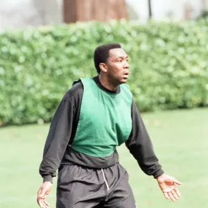 Lenny Henry training with Reading FC. 28th March 1991 Lenny Henry training with Reading FC. 28th March 1991