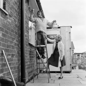 Les Dawson Lends a Hand at Mother-in-Law's House Print Les Dawson Lends a Hand at Mother-in-Law's House Print