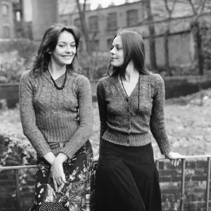 Lesley Anne Down and Jacqueline Tong in Upstairs, Downstairs Print (1973) Lesley Anne Down and Jacqueline Tong in Upstairs, Downstairs Print (1973)