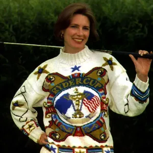 Lesley Gallacher Models Sirdar Ryder Cup Print