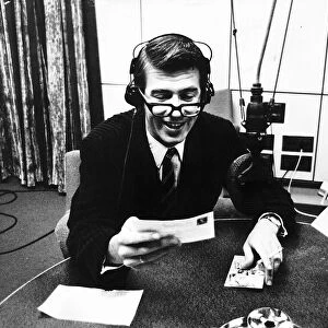 Leslie Crowther actor & TV presenter and Radio Broadcaster broadcasting the second