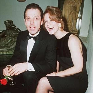 Leslie Grantham Actor with his wife Jane Lawrie at the opening of the play Ricks Bar