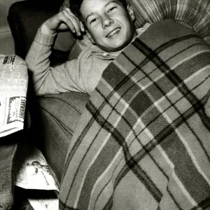 Lester Piggott, the boy jockey, is resting at his home at Lambourn, Berkshire Lester Piggott, the boy jockey, is resting at his home at Lambourn, Berkshire