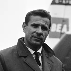 Lev Yashin, Dynamo Moscow and Soviet Union Goalkeeper arrives at Manchester Ringway