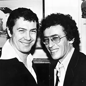 Lewis Collins actor with co-star Robert Powell right at the Gallery Boat Chinese