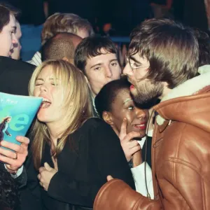 Liam Gallagher, singer with pop rock group Oasis, at The Brit Awards Liam Gallagher, singer with pop rock group Oasis, at The Brit Awards