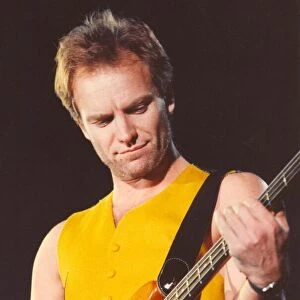 Lib - Singer / songwriter Sting in concert at Whitley Bay Ice Rink, 25th November 1991