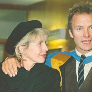 Lib - Singer / songwriter Sting receiving his Honorary Doctorate of Music from