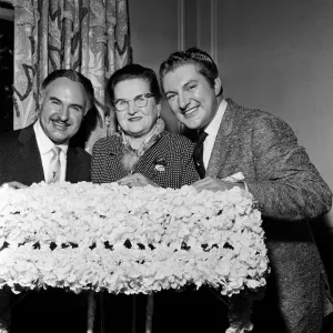 Liberace (right) with his brother George and his mother, during his visit to Southampton Liberace (right) with his brother George and his mother, during his visit to Southampton