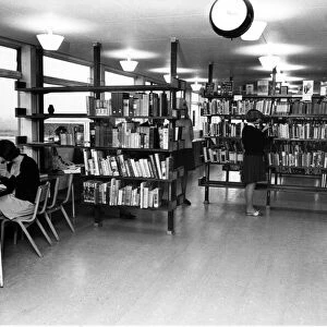 The library at Binley Park Comprehensive School. 19th October 1967