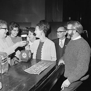 Life Long Barmaid Retires, Middlesbrough, 1973