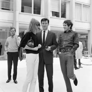Life at the Top, 1965 film, on location filming around The Economist building in St James Life at the Top, 1965 film, on location filming around The Economist building in St James