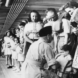 Life on a Troopship Print, circa 1940s