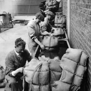 Lifeboat HQ at Poplar, water tests for life belts. July 1932 Lifeboat HQ at Poplar, water tests for life belts. July 1932