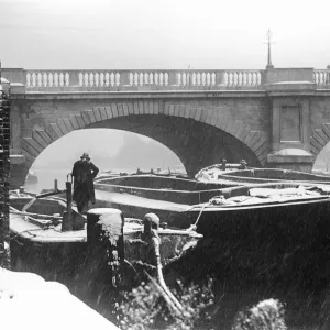 Kingston Bridge on the River Thames Print, Circa 1939