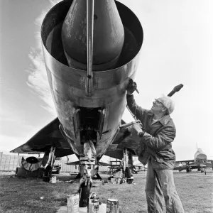 A Lightning at Coventry Airport, 25th September 1989 Print A Lightning at Coventry Airport, 25th September 1989 Print