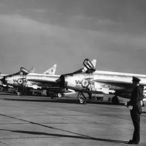 Lightning F MK1 of 74 Squadron RAF Leconfield Print 1961