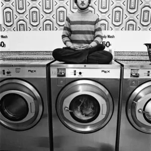Lily Carlson, manageress at the Liver Laundrette in Runcorn Lily Carlson, manageress at the Liver Laundrette in Runcorn