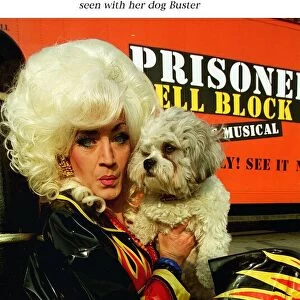 Lily Savage with her dog Buster