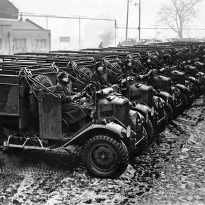 ATS Drivers with Convoyed Vehicles, Print 1941 ATS Drivers with Convoyed Vehicles, Print 1941