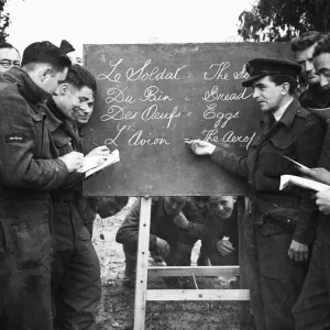 Front Line French Print for R.A.F. in Tunisia, 9th March 1943 Front Line French Print for R.A.F. in Tunisia, 9th March 1943