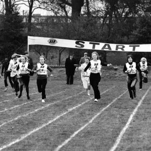 Line-up of the celebrities tossing their pancakes. February 1970 P005070