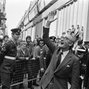 The liner QE2 departs from Southampton to take British soldiers off to war in The liner QE2 departs from Southampton to take British soldiers off to war in