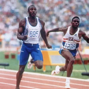 Linford Christie 100m Final Barcelona Olympics Print