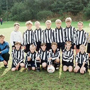 Linthwaite Under 11s Football Team, pictured ahead of their match against Netherton in