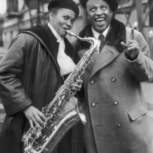 Lionel Hampton avec la musicienne Elsie Smith 22 octobre 1956.
