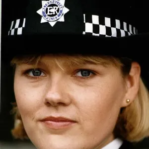 Lisa Geoghan Actress Stars In the TV Programme The Bill - police uniform