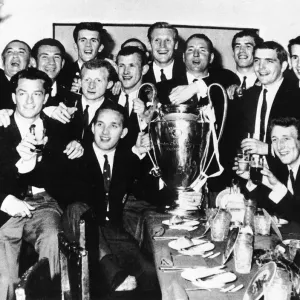 Lisbon Lions celebrate at the UEFA after-match banquet for which the beaten Italians Lisbon Lions celebrate at the UEFA after-match banquet for which the beaten Italians