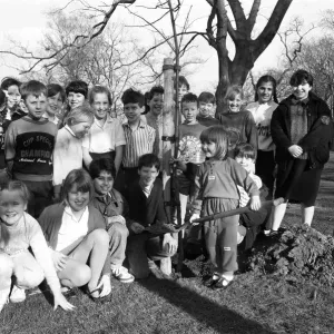 From little acorns grow... handling a rather large shovel is little Stephanie Rose, four From little acorns grow... handling a rather large shovel is little Stephanie Rose, four