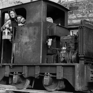 A little railway engine from the Welsh valleys has arrived at Alston Station on 30th A little railway engine from the Welsh valleys has arrived at Alston Station on 30th