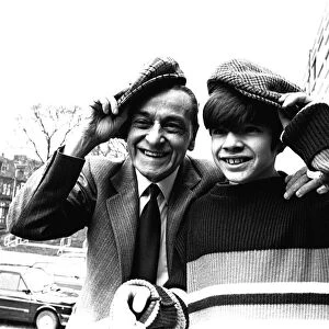 The "Little Waster"comedian Bobby Thompson with Steven O Keefe, aged 15
