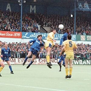 Littlewoods Cup. Oldham Athletic 2-2 Everton 17th February 1990