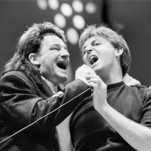 Live Aid benefit concert held on 13th July 1985 at Wembley Stadium in London, England Live Aid benefit concert held on 13th July 1985 at Wembley Stadium in London, England