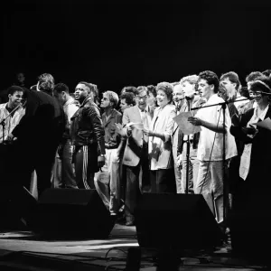 Liver Aid at Liverpool Empire Theatre. 20th September 1985