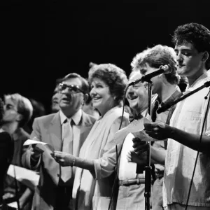 Liver Aid at Liverpool Empire Theatre. 20th September 1985